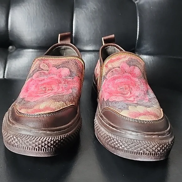 L'Artiste Rosea Spring Step Slip on Sneaker Floral Leather EU 40 - Picture 3 of 11